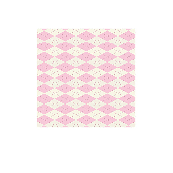 Sticky Notes, School Supplies, Christmas Theme, Square with Rhombus Pattern, Pink, 80x80mm, 50 sheets/book