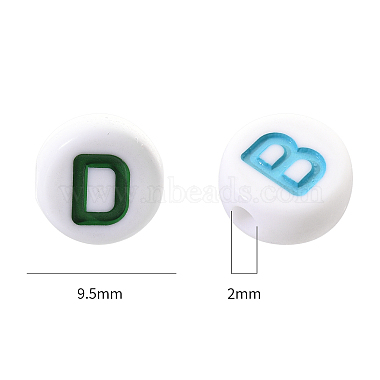 Opaque White Acrylic Beads(SACR-YW0001-23F)-2