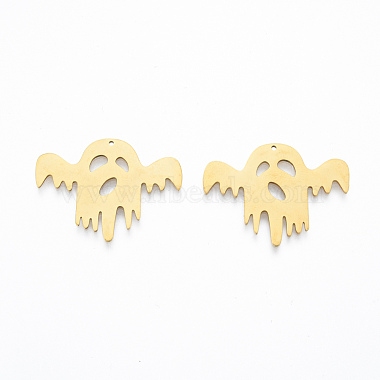 Real 18K Gold Plated Ghost 201 Stainless Steel Pendants