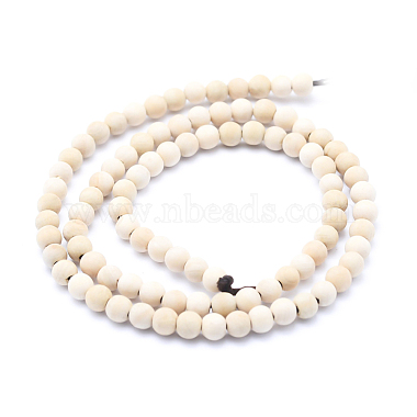 Natural Wood  Beads Strands(WOOD-P011-07-4mm)-2