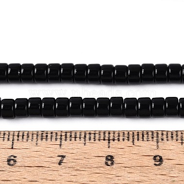 undurchsichtige einfarbige Glasperlenstr&auml;nge(GLAA-N026-2x4mm-11)-4