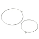 60Pcs 3 Size 316 Surgical Stainless Steel Hoop Earring Findings(STAS-YW0001-75P)-2