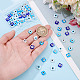60Pcs 5 Colors Handmade Evil Eye Lampwork Beads(LAMP-NB0002-19)-3