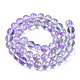 Chapelets de perles en verre peinte par pulvérisation transparent(GLAA-N035-03C-B05)-2