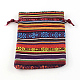Этнический стиль упаковки ткани мешочки шнурок сумки(X-ABAG-R006-10x14-01B)-1