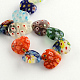 Heart Handmade Millefiori Glass Beads Strands(LK-R004-67)-2