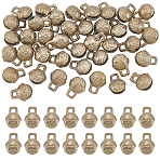 40Pcs Brass Bell Charms, Bell, Golden, 14x11x7.5mm, Hole: 2.5x2.5mm(KK-UN0005-55)