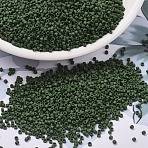 MIYUKI Delica Beads, Cylinder, Japanese Seed Beads, 11/0, (DB2291) Matte Opaque Glazed Avocado, 1.3x1.6mm, Hole: 0.8mm, about 2000pcs/10g(X-SEED-J020-DB2291)