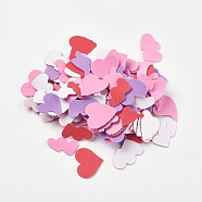 Foam Paper Sticker, Double Heart, Mixed Color, 10~30x20~35x1mm, about 200pcs/bag(DIY-WH0088-02)