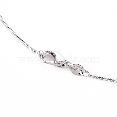 Brass Herringbone Chain Round Snake Chain Necklaces(X-NJEW-Q285-01)-2
