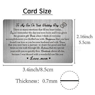 Rectangle 201 Stainless Steel Custom Blank Thermal Transfer Wallet Card(DIY-WH0252-008)-2