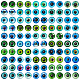 100 Pcs 50 Style Glass Cabochons(GLAA-PH0004-21)-1
