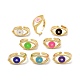 Evil Eye Clear Cubic Zirconia Wide Band Ring for Girl Women(ZIRC-C025-41G)-1