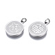 Non-Tarnish Ion Plating(IP) 304 Stainless Steel Charms(STAS-N097-224)-3