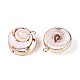 Electroplate Natural Shiva Eye Shell Pendants(SSHEL-T018-13)-2