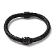 Leather Braided Round Cord Bracelet(BJEW-F460-05EB)-1