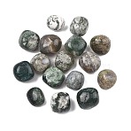 Natural Moss Agate Beads, Tumbled Stones, No Hole/Undrilled, Nuggets, 20~56x18~30.5x8~28mm(G-G348-01B-04)