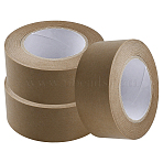 50M Kraft Paper Adhesive Tape, Writable Non-Coated Surface for Masking, Sealing, and Packaging, BurlyWood, 4.9cm(AJEW-GF0014-26)