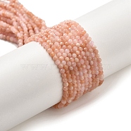 Natural Pink Aventurine Beads Strands, Faceted, Round, 2~2.5mm, Hole: 0.5mm, about 157~180pcs/strand, 15.08~15.75''(38.2~40cm)(G-B074-B05-01)