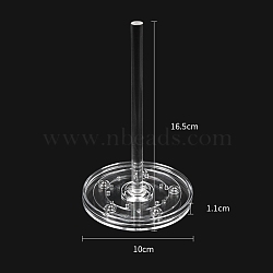 Rotatable Acrylic Yarn Spinner, Thread Holder, Bobbin, Clear, 10x16.5cm(PW-WG6CAC6-01)