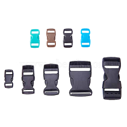POM Plastic Side Release Buckles, Survival Bracelet Clasps, Mixed Color, 29~68x15~38x6~10mm, Hole: 11~32x3~5mm(KY-MSMC001-03)