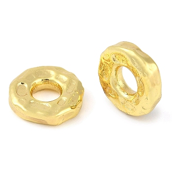 Brass Spacer Beads, Disc with Groove, Real 18K Gold Plated, 7.8x2mm, Hole: 2.8mm