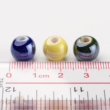 Handmade Porcelain Beads(PORC-D001-10mm-M)-3