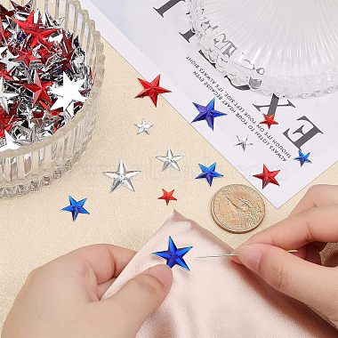 CHGCRAFT 1800Pcs 9 Style Scrapbook Embellishments Garment Accessories Acrylic Rhinestone Cabochons(KY-CA0001-43)-3