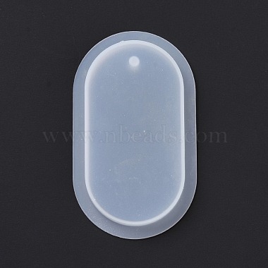 Moules en silicone de qualité alimentaire pendentif ovale(DIY-D074-10)-4