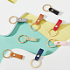 WADORN 16Pcs 8 Colors PU Leather Keychain(KEYC-WR0001-11)-4