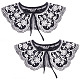 Detachable Fibre Lady's Flower Pattern Embroidered False Collars(AJEW-WH0347-09)-1