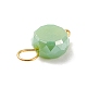 Electroplate Opaque Glass Charms(PALLOY-JF01538)-5