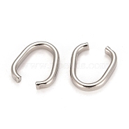 201 Stainless Steel Quick Link Connectors, Stainless Steel Color, 12x2mm(STAS-H121-23P)