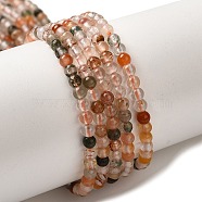 Natural Colorful Rutilated Quartz Beads Strands, Round, 3~3.5mm, Hole: 0.6~0.7mm, about 120~150pcs/strand, 15.16~15.55''(38.5~39.5cm)(G-B090-A18-03)