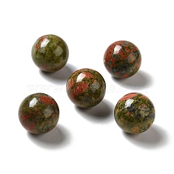 Natural Unakite Beads, No Hole/Undrilled, Round, 25~25.5mm(G-A206-02-14)