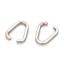 201 Stainless Steel Quick Link Connectors, Stainless Steel Color, 9.5x1mm(STAS-H121-09P)