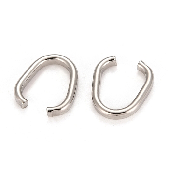 201 Stainless Steel Quick Link Connectors, Stainless Steel Color, 12x2mm