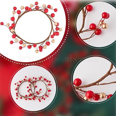 Plastic Artificial Berry Candle Ring(AJEW-WH0401-05)-6