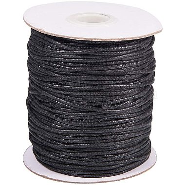 1.5mm Black Waxed Cotton Cord Thread & Cord
