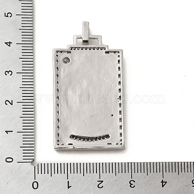 Pendentifs en laiton avec micro pavé de zircone cubique et émail(KK-H458-01P-14)-3