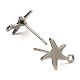 Starfish Shape 201 Stainless Steel Stud Earrings Findings(STAS-Q251-03P)-2
