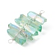 4 pcs 4 couleurs teintées en cristal de quartz naturel(PALLOY-TA00107)-4