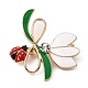 Flower & Ladybug Enamel Pins(JEWB-K017-01KCG)-1