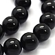 Chapelets de perles en tourmaline noire naturelle(G-G763-01-6mm-AB)-3