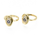 Adjustable Brass Micro Pave Cubic Zirconia Finger Rings(RJEW-S045-050G-NR)-2