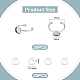 DIY Blank Dome Stainless Steel Open Cuff Ring Making Kits(DIY-UN0006-34B)-3