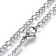 304 Stainless Steel Figaro Chain Necklaces(STAS-L221-28P)-1