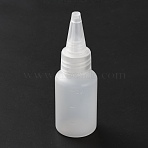 PE Squeeze Bottle, Pointed Mouth Bottle, White, 3.1x9.4cm, Capacity: 30ml(1.01fl. oz)(CON-WH0110-75-1)