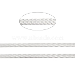 Tarnish Resistant 304 Stainless Steel Herringbone Chains, with Spool, Soldered, Stainless Steel Color, 4mm, about 5m/roll(STAS-P290-02P)