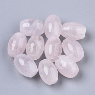 Natural Rose Quartz Beads,  Barrel, 16~17x12mm, Hole: 1.4mm(G-R462-001)